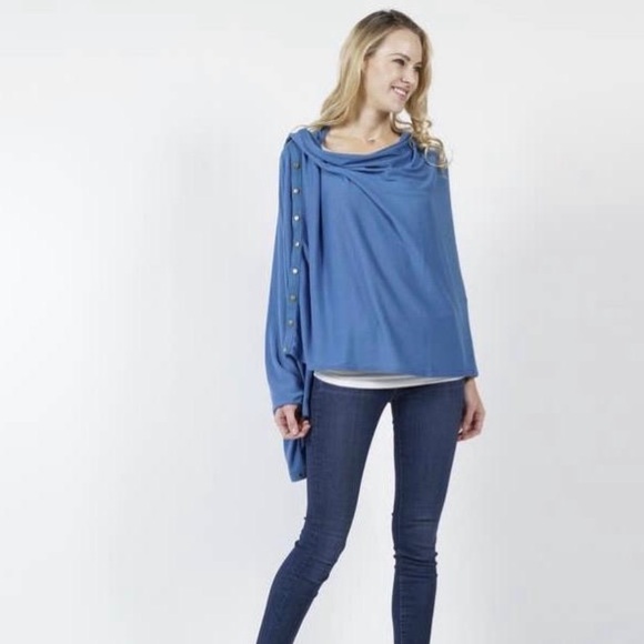 Convertible WrapScarf - Mist Blue - Picture 1 of 3